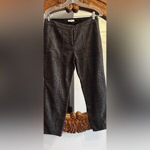Garnet Hill wool pants with full lining. Charcoal grey. Size 2